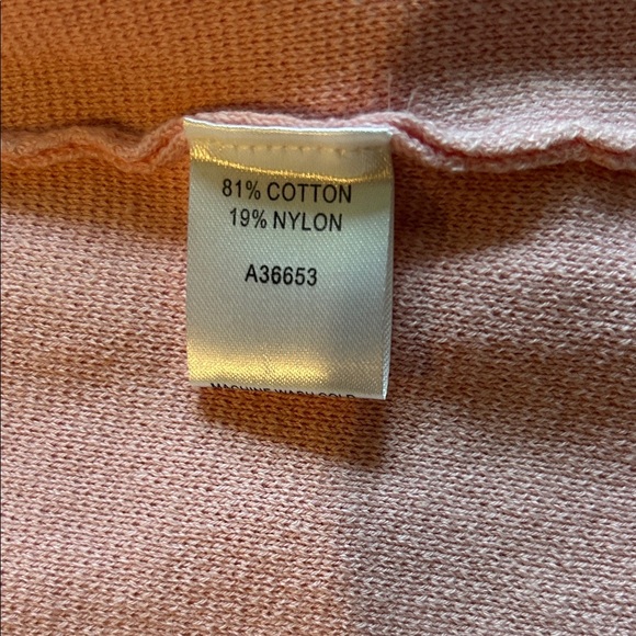 Appleseed's Blush Cardigan with Navy Accents - Picture 5 of 6